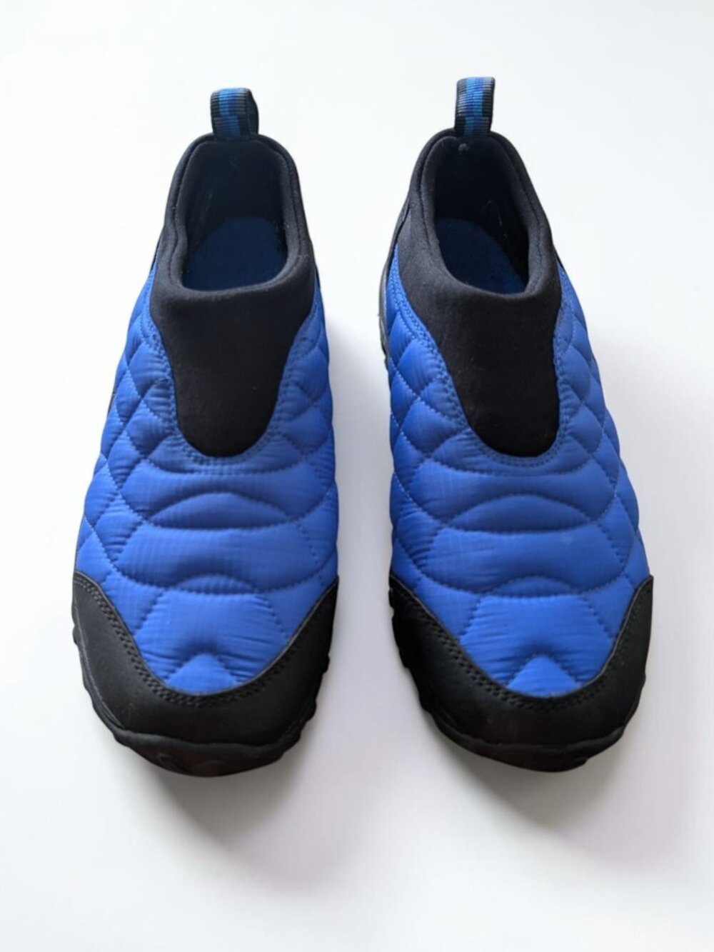 Merrell Alpine Moc Quilted Slip On Shoes Blue Black Women's Size 5.5 Comfort